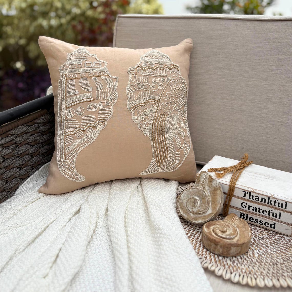Scattered Shell throw pillow cover, product view 18