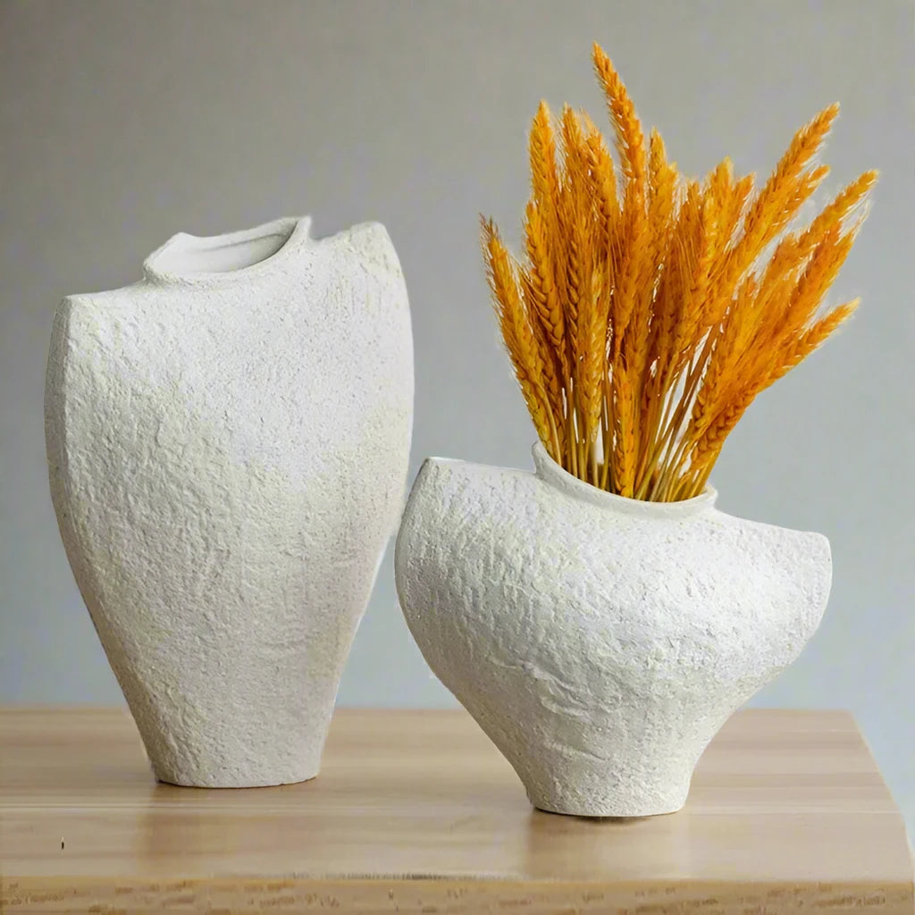 Irregular Ceramic Minimalist Textured Vase product detail view 2
