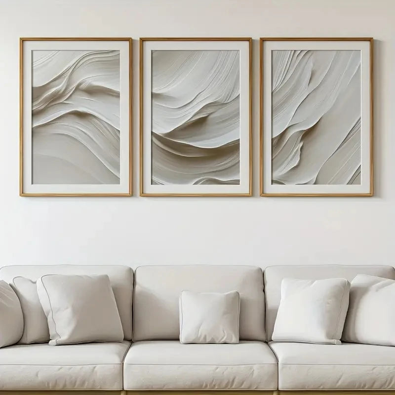 Wavy Coordinated Set Wall Art Print product detail view 3