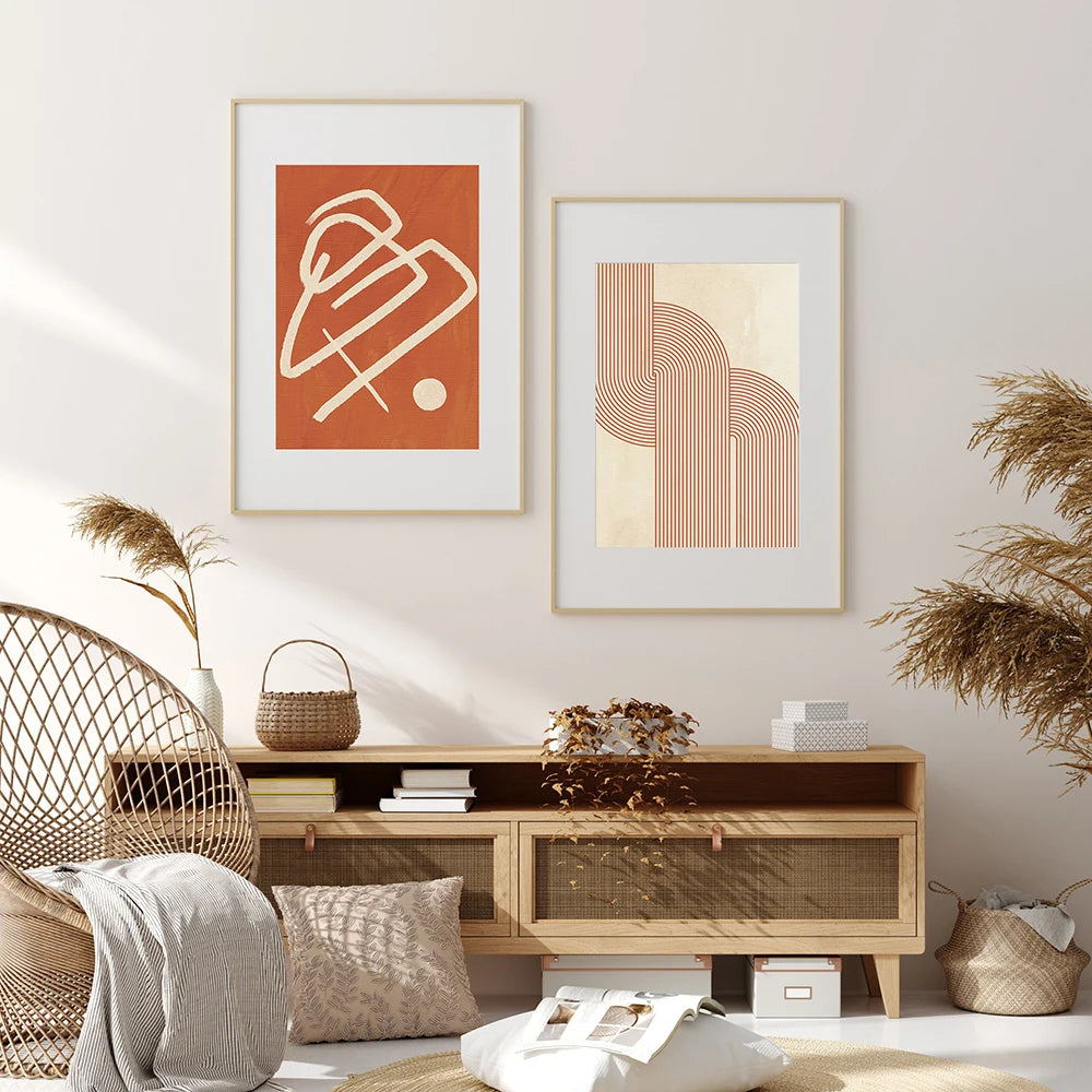 Abstract Linework Minimalist Wall Art Print product view