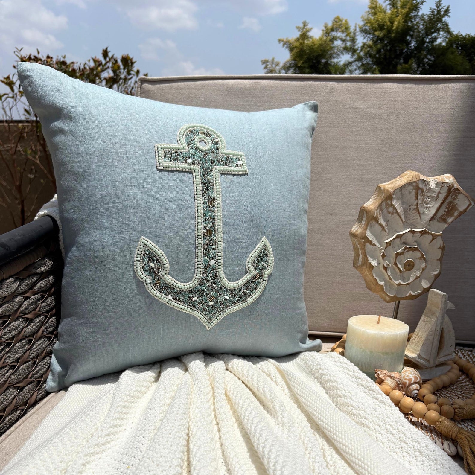 Fish Illustration throw pillow cover, product view 37