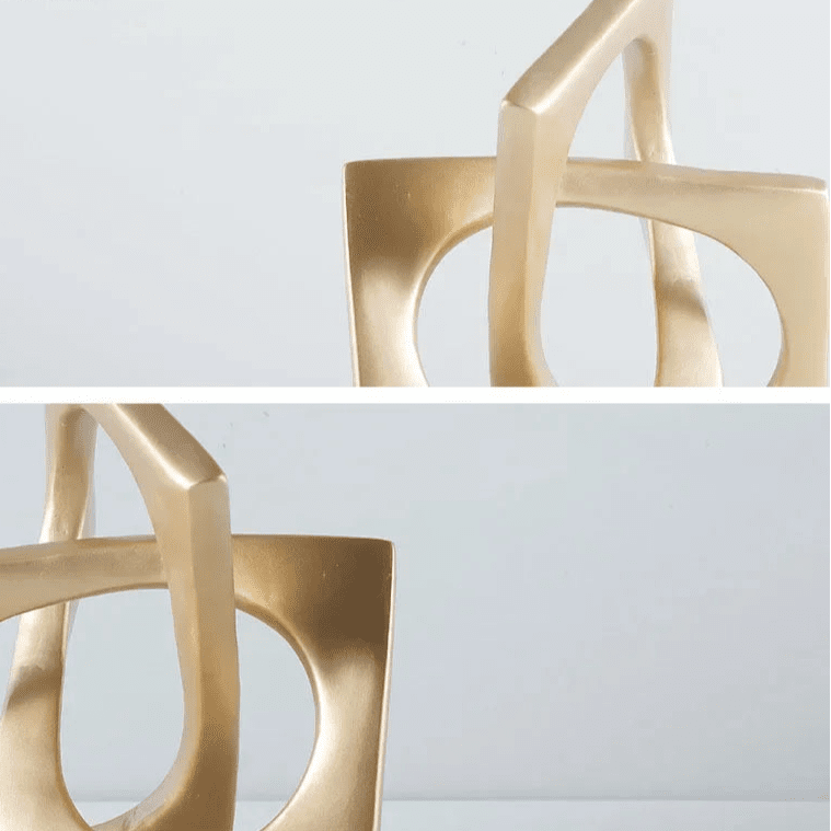 Geometric Infinity Square Resin Table product detail view 6