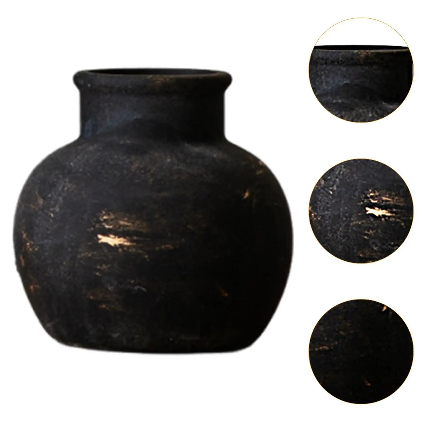 Rustic Terracotta Ceramic Vase Bud Vase product detail view 4