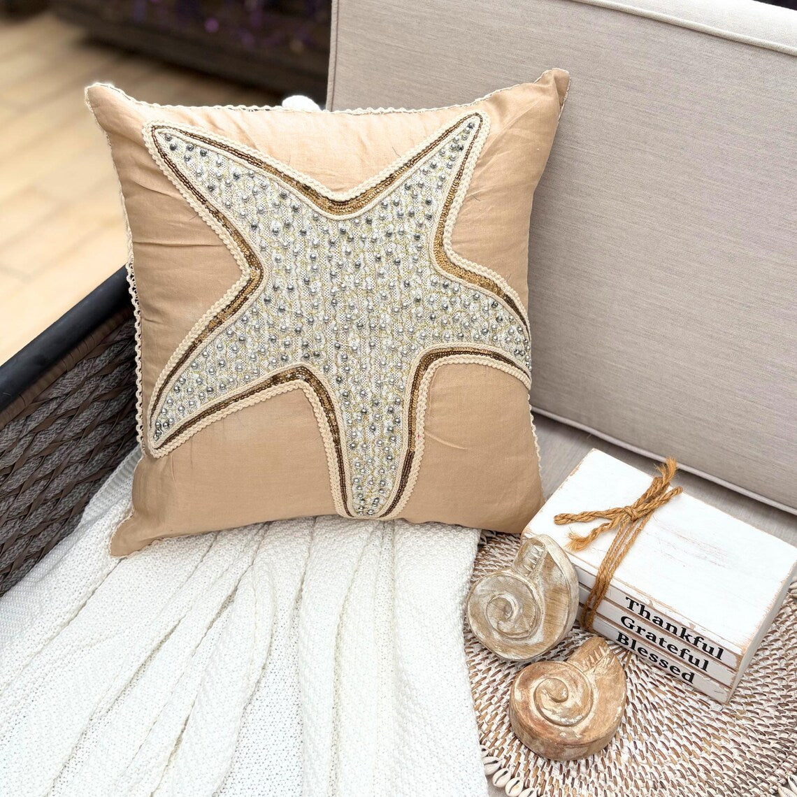 Scattered Shell throw pillow cover, product view 37