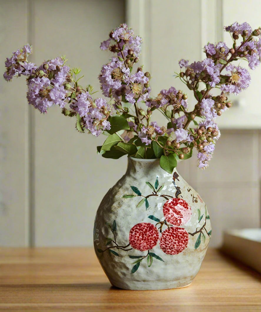 Floral Ceramic Pottery Flower Vase product detail view 2