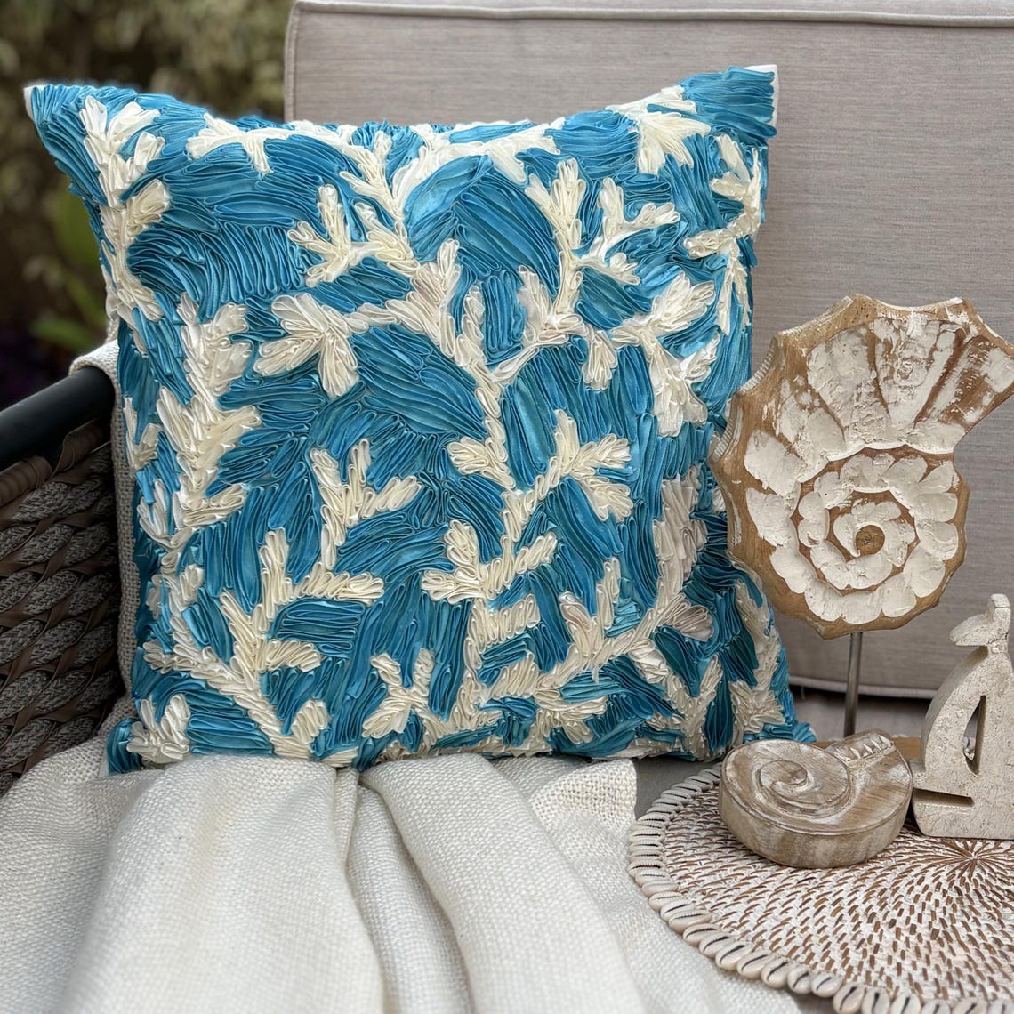 Ornate Pattern throw pillow cover, product view 1