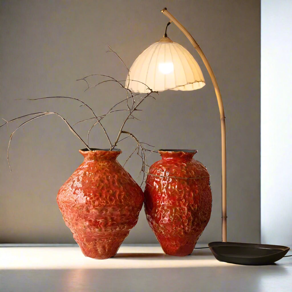 Wabi Sabi Aged Textured Ceramic Vase product view
