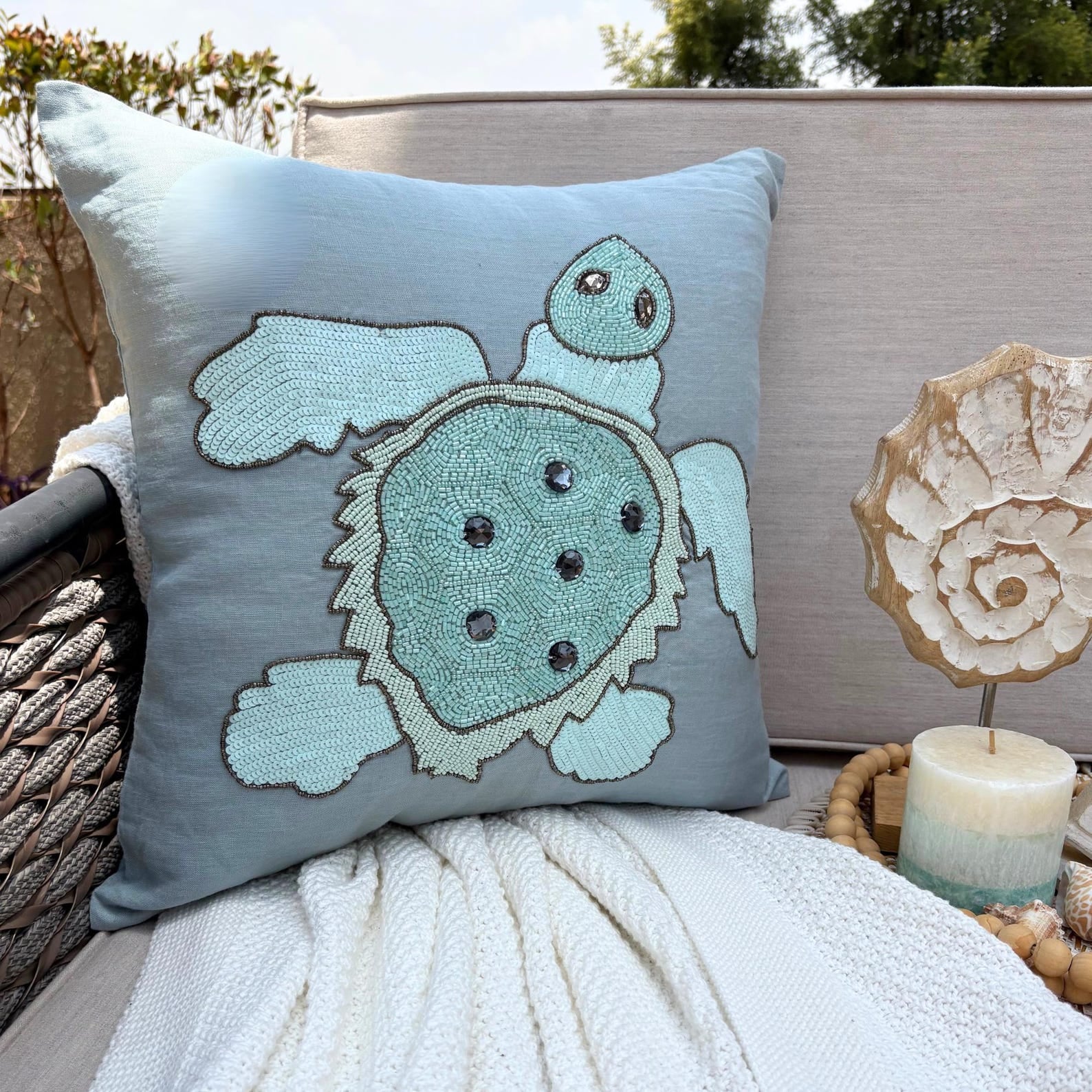 Fish Illustration throw pillow cover, product view 27