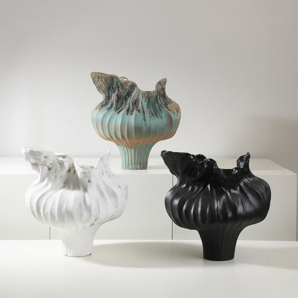 Irregular Drip Porcelain Ceramic Vase product detail view 4