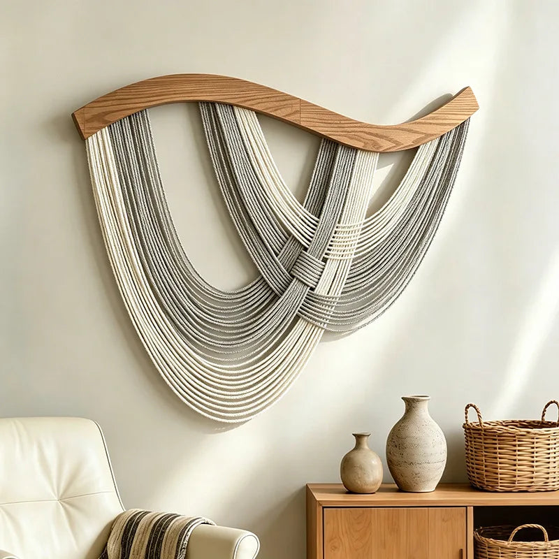 Draped Macrame Wall Hanging product view