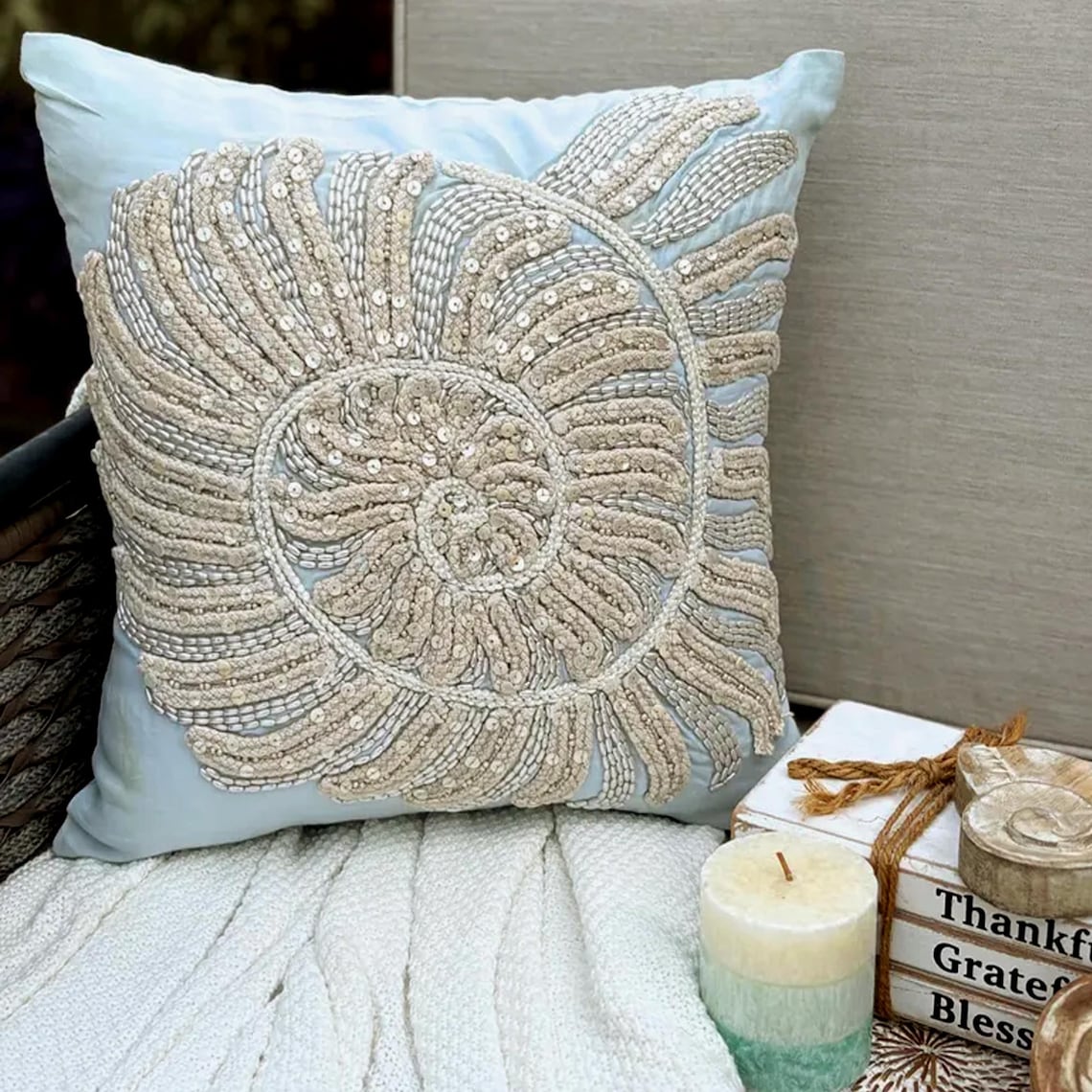 Fish Illustration throw pillow cover, product view 15