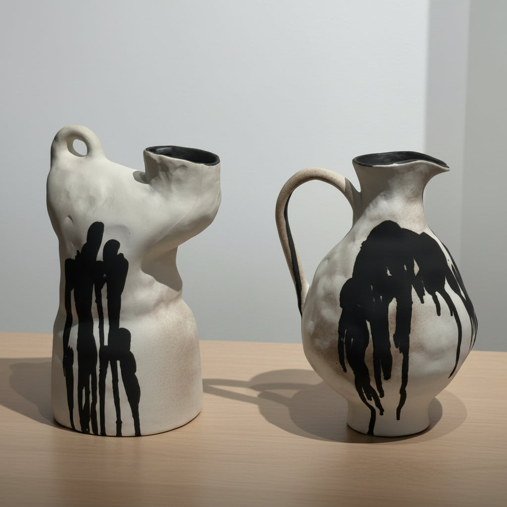 Irregular Shape Ink Drip Vase product detail view 2