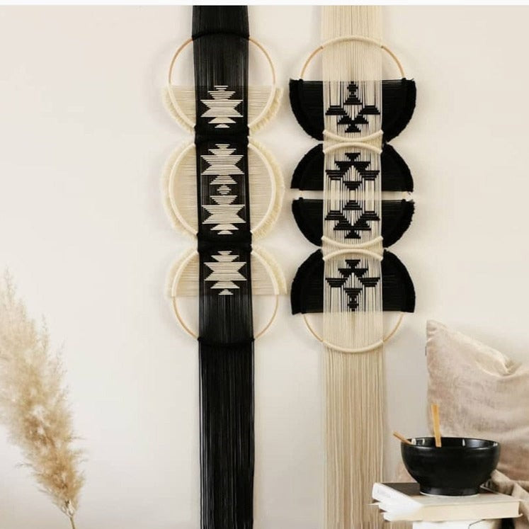 Bamboo Circle Macrame Wall Hanging product detail view 3