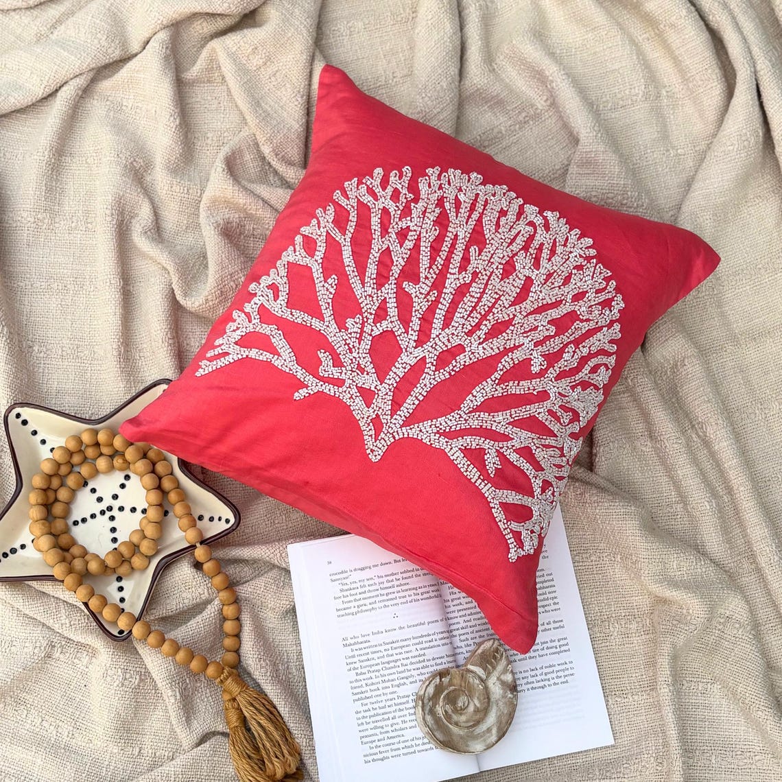 Botanical Forest throw pillow cover, product view 12
