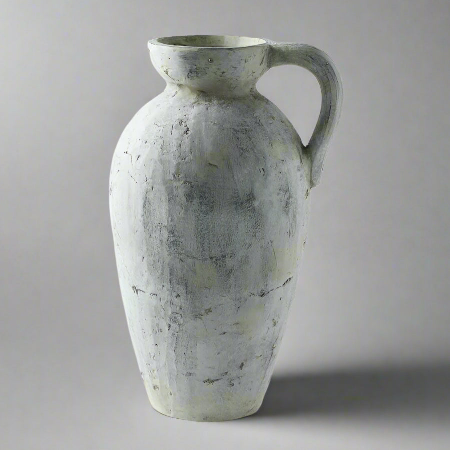 Distressed Ceramic Pitcher Vase product view