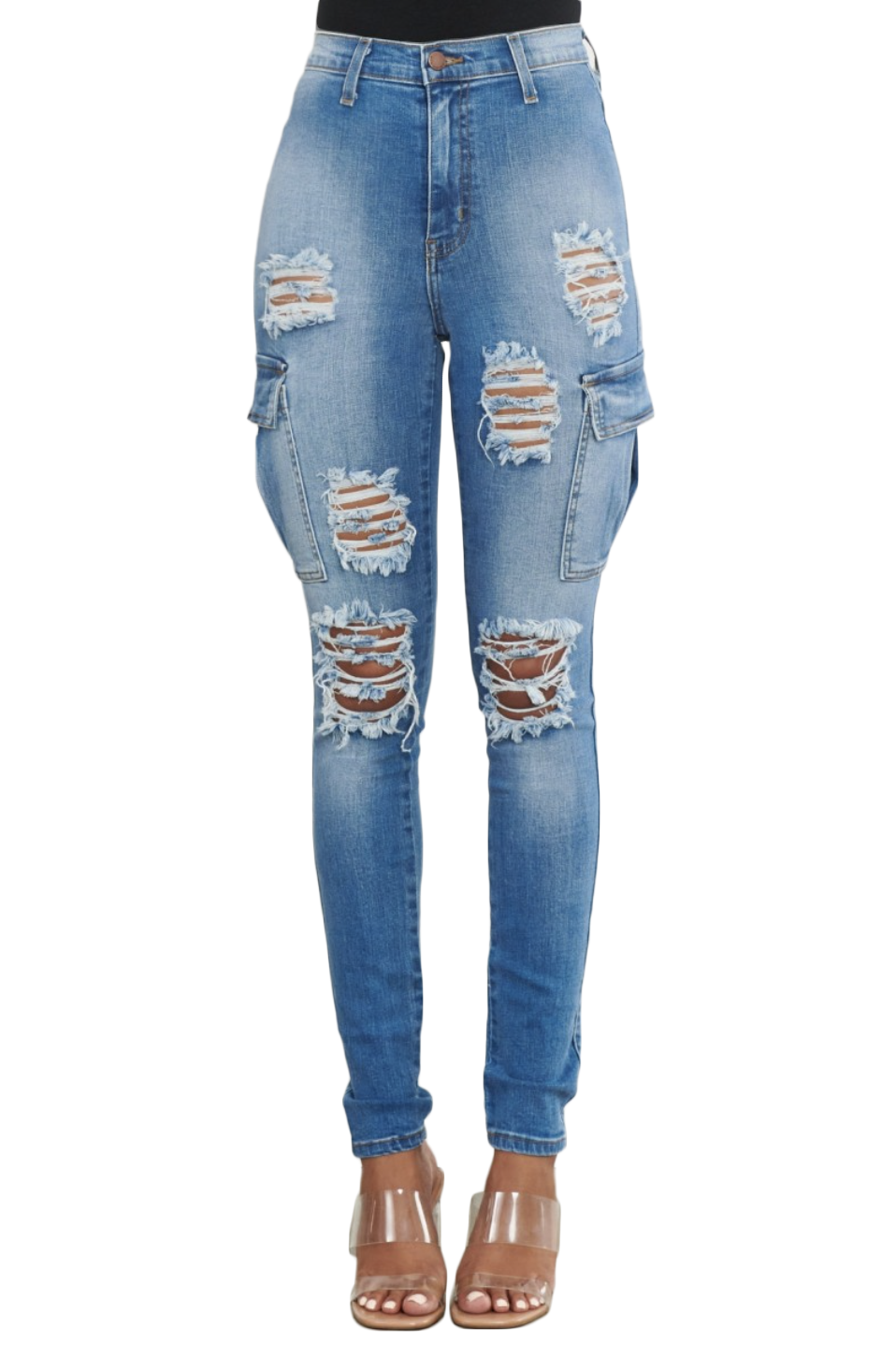 Women's Distressed Jeans