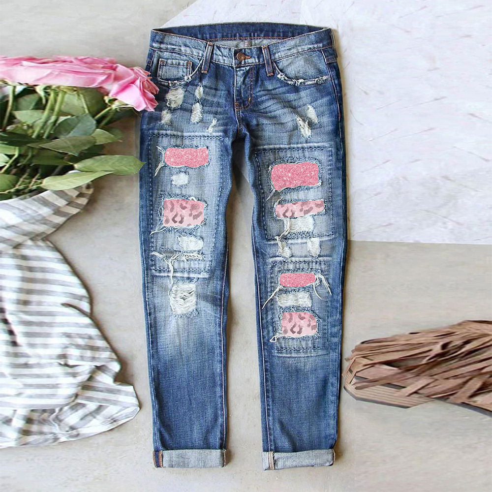 Women's Printed Jeans