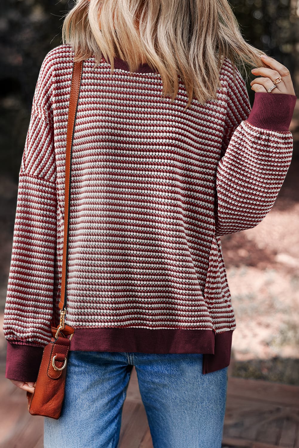 Striped Colorblock Long Sleeve Top