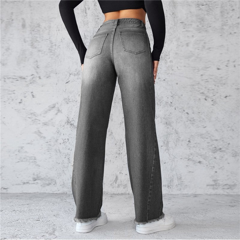 Women's Wide Leg Straight Leg Jeans