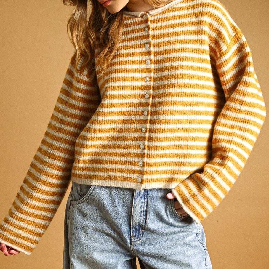 Button Front Sweater Cardigan