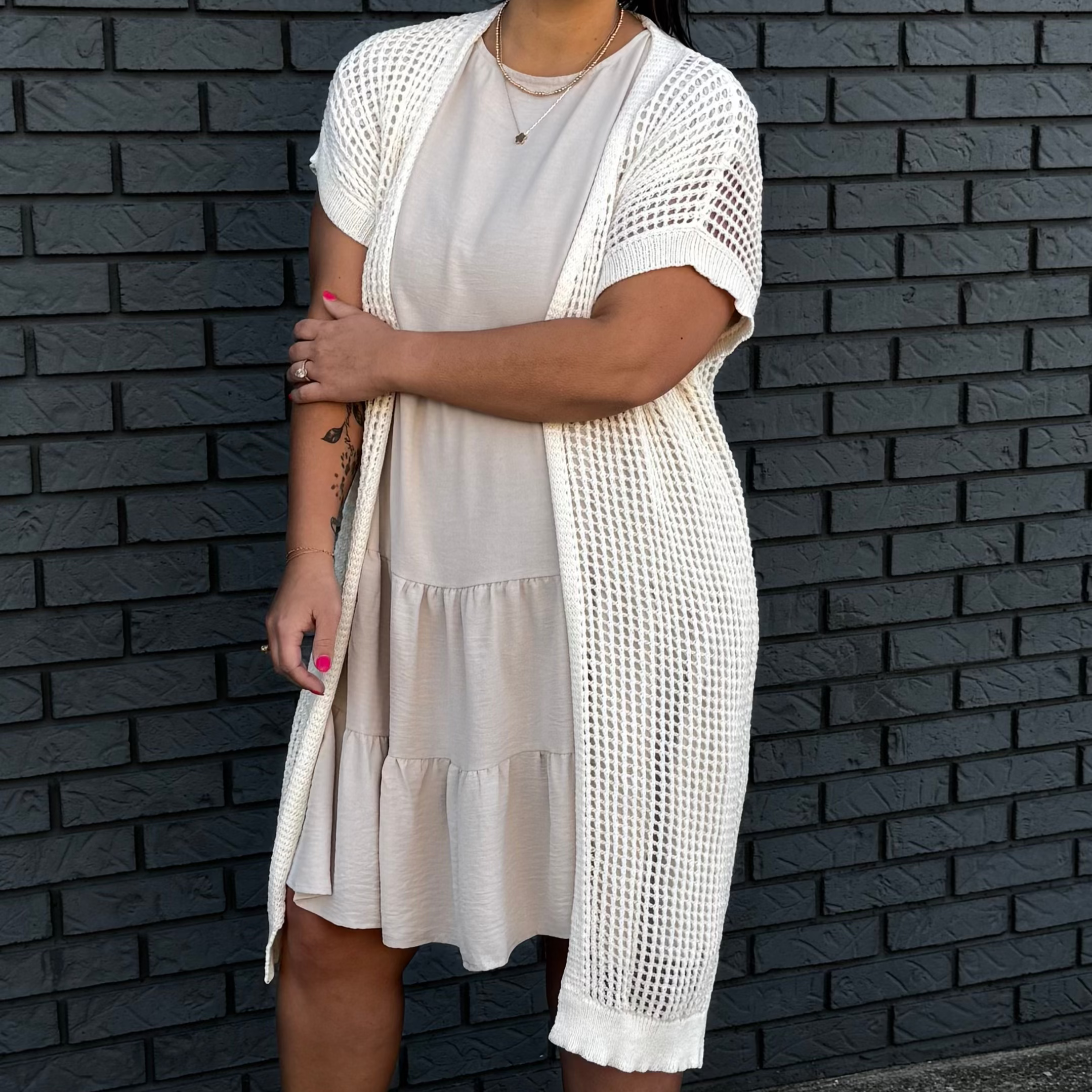 Drop Shoulder Relaxed Cardigan