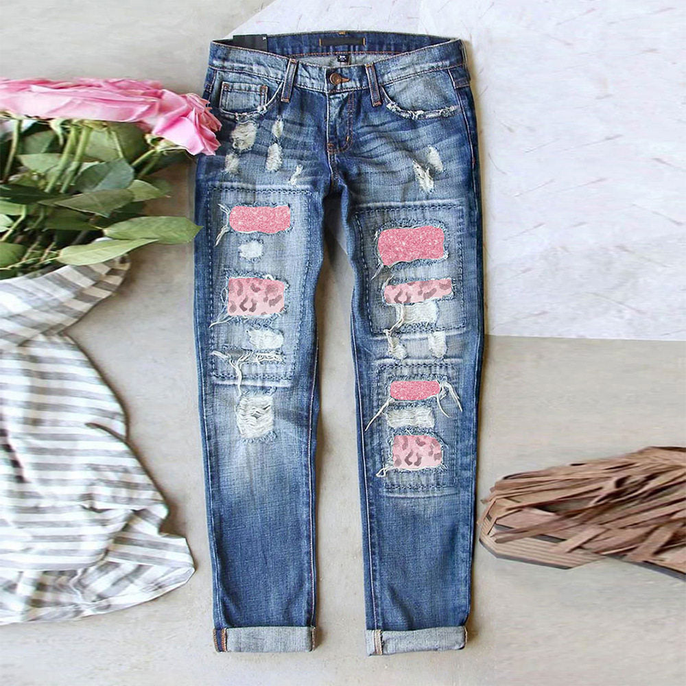 Women's Mid Rise Straight Leg Jeans