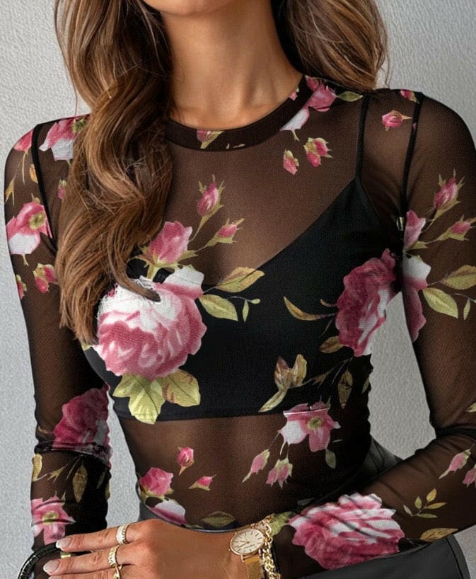 Graceful Mesh Graceful Long Sleeve Top