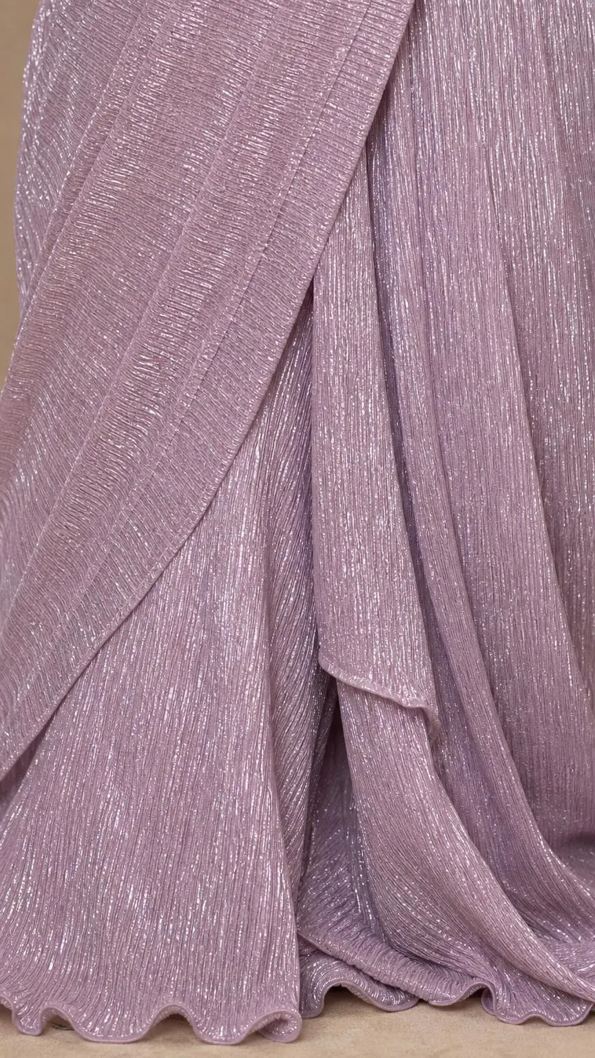 Glitter Shimmer Ready-to-Wear Saree with Matching Blouse