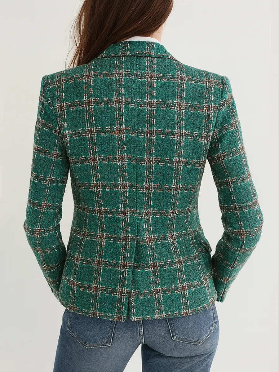 Vintage Plaid Blazer