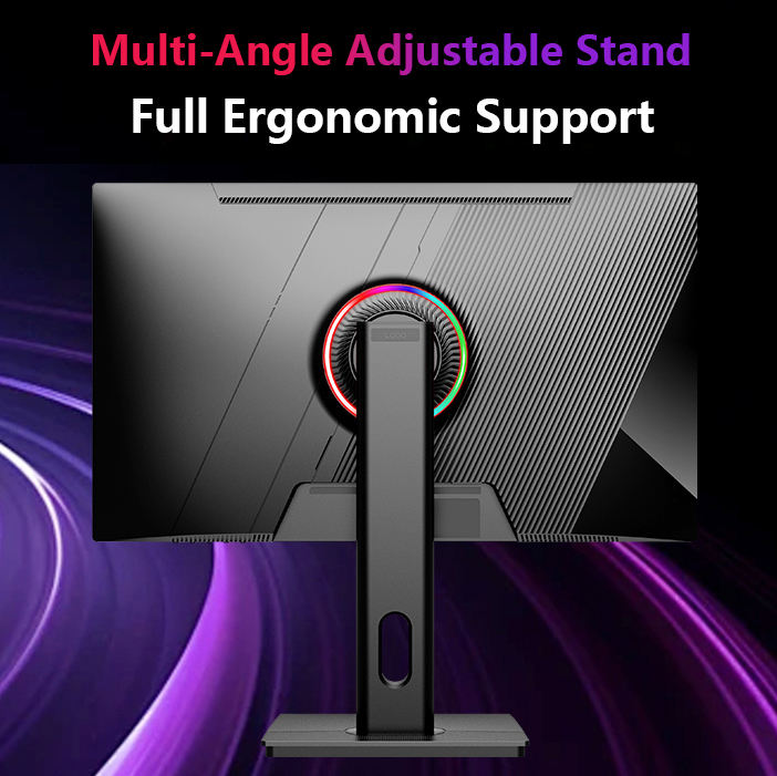 27 Inch Gaming Monitor, 4K QHD Display, High Refresh Rate, Fast Response Time, Borderless Screen, HDMI & DisplayPort Connectivity for Gaming and Office Use