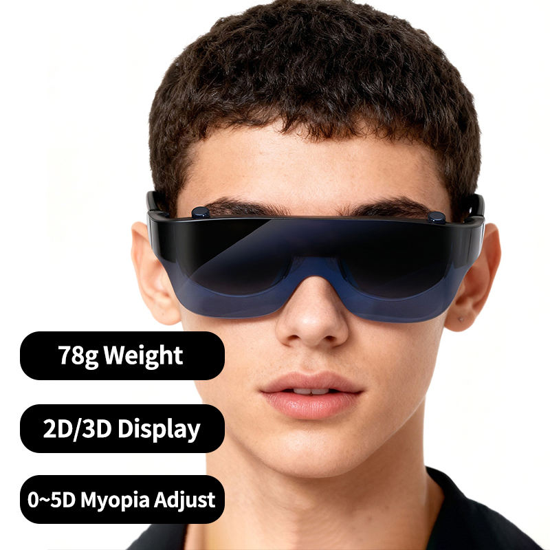 2026 New 3D AR VR Smart Glasses With HD Display Portable Design for Gaming Home Office