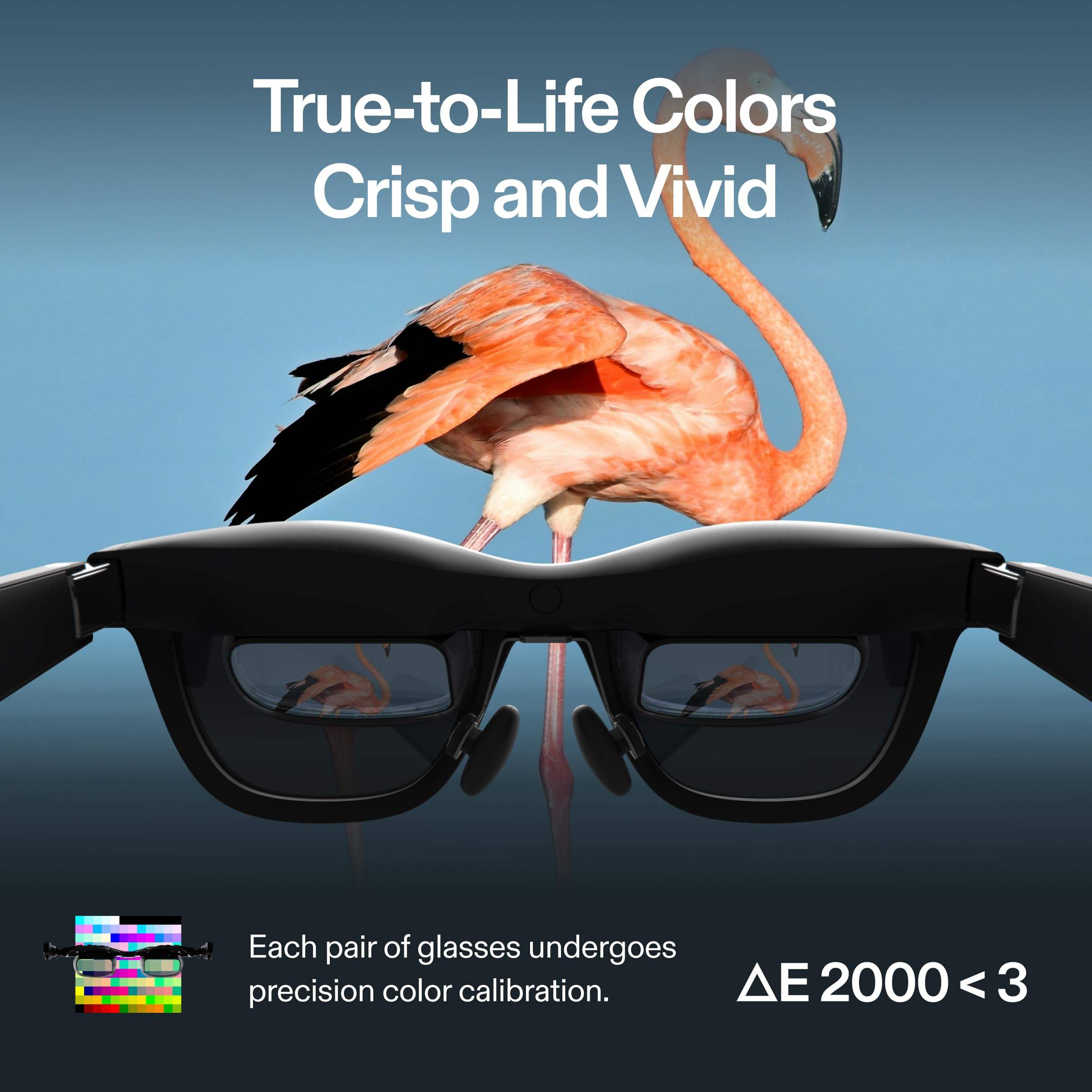 Smart AR Glasses 46° FOV 130" 120Hz HD Display True Colors Cinematic Sound All-Day Comfort Smart AR Glasses