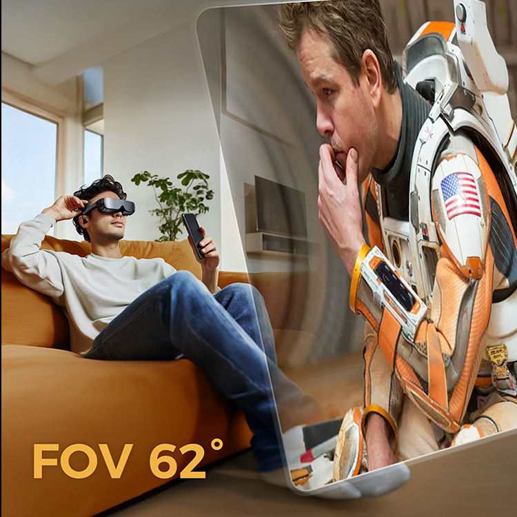 Wearable Smart VR/AR Glasses 4K Display With Oled Screen High-Definition For Movie Game 