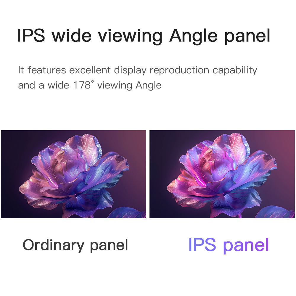 27-Inch 4K IPS Monitor 60Hz Refresh Rate 300cd/m Brightness 1ms Response Time Ultra-Narrow 3-Side Bezel 100% SRGB