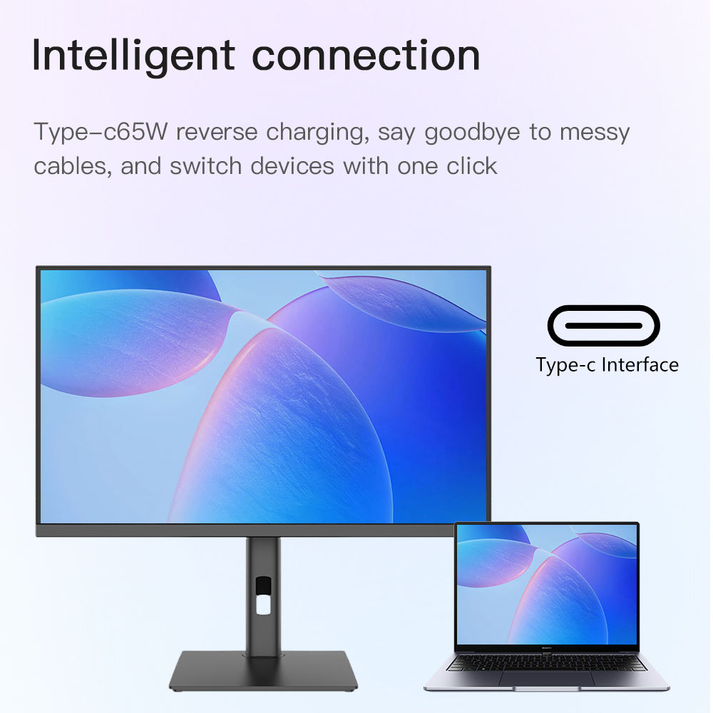27-Inch 4K IPS Monitor 60Hz Refresh Rate 300cd/m Brightness 1ms Response Time Ultra-Narrow 3-Side Bezel 100% SRGB