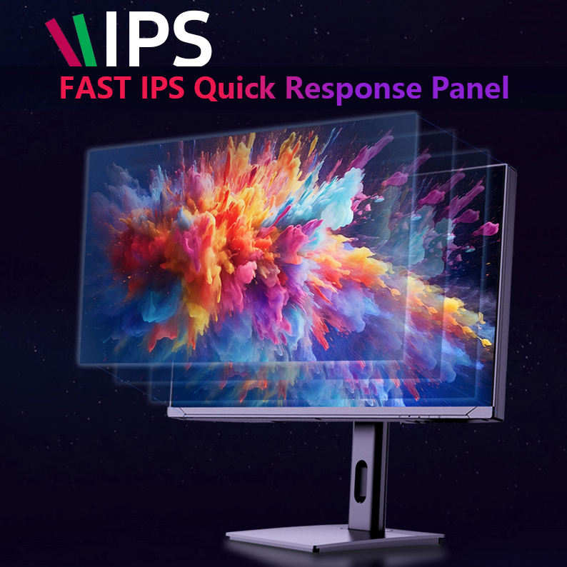 27 Inch Gaming Monitor, 4K QHD Display, High Refresh Rate, Fast Response Time, Borderless Screen, HDMI & DisplayPort Connectivity for Gaming and Office Use