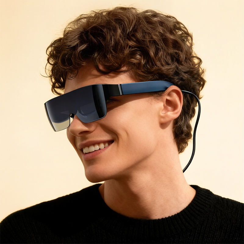 2026 New 3D AR VR Smart Glasses With HD Display Portable Design for Gaming Home Office