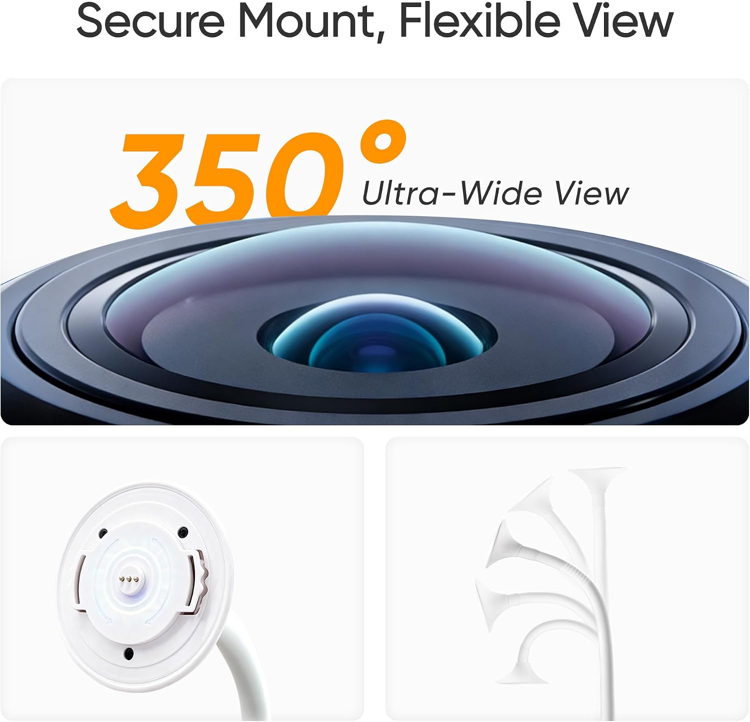 Smart Baby Monitor with 4K HD Camera, Night Vision, Motion & Sound Detection, Two-Way Audio, Mobile App Remote Viewing, Secure Local Storage for Nursery Monitoring