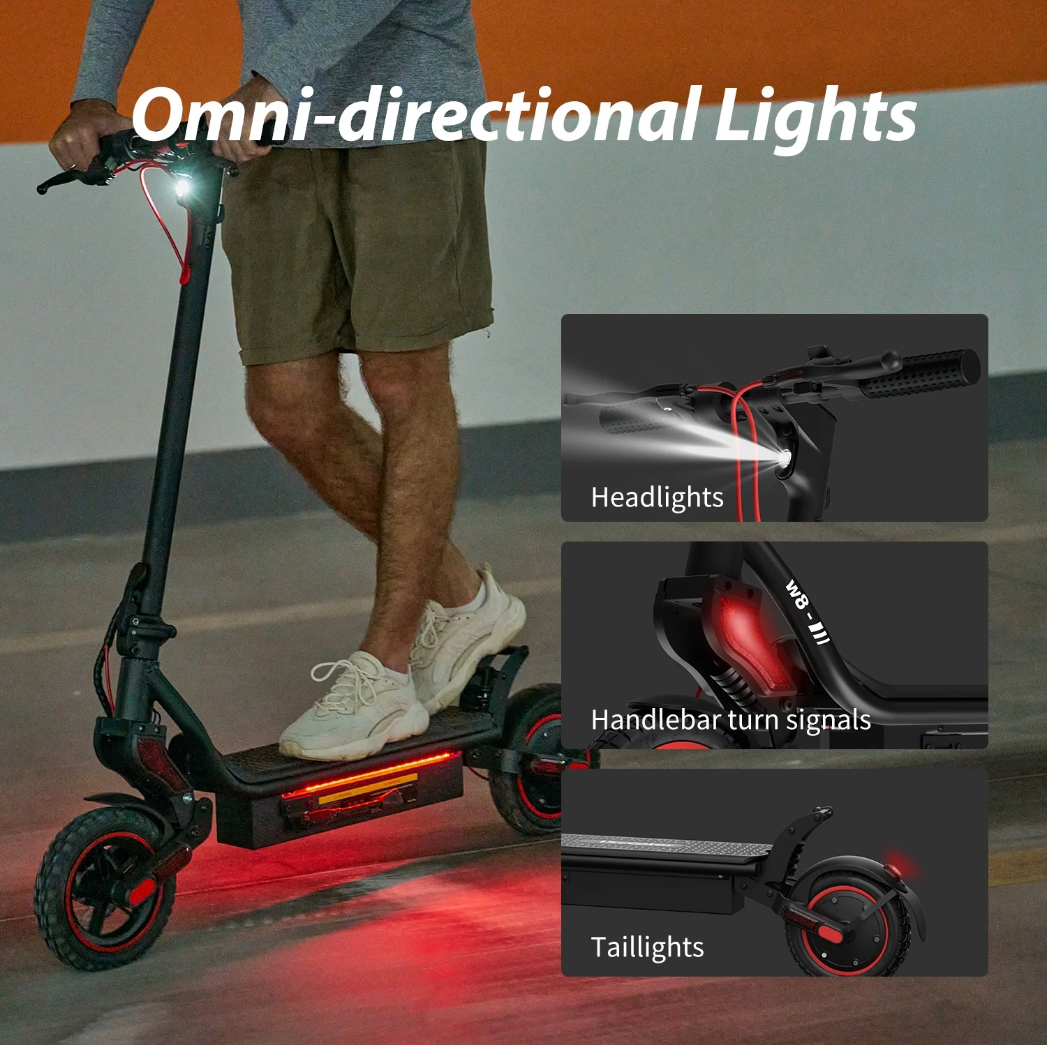 Patinete Eléctrico IScooter W8: 750W, 48V 14Ah y App