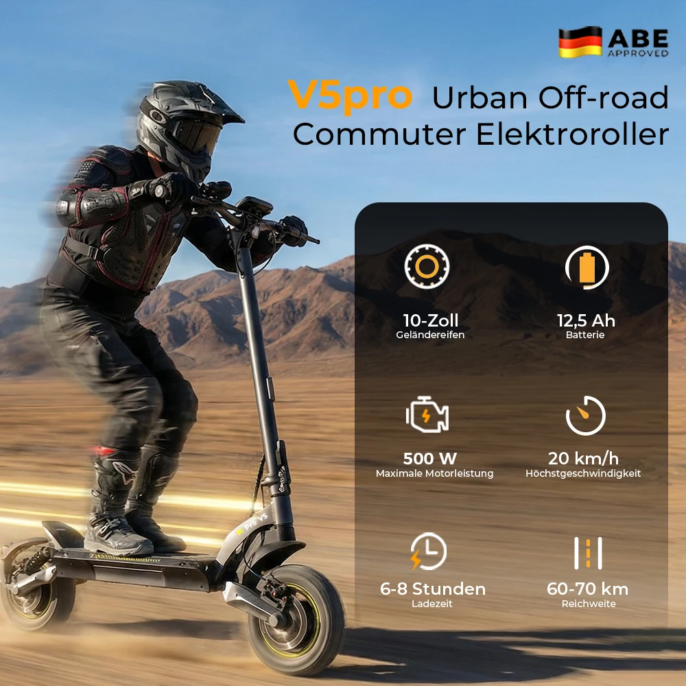 Patinete Eléctrico IScooter V5pro 500W 60 km Autonomía