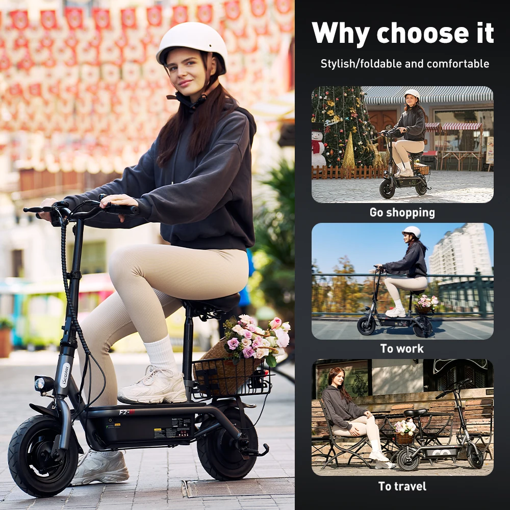 Patinete Eléctrico iScooter F2 Plegable 10 30 km
