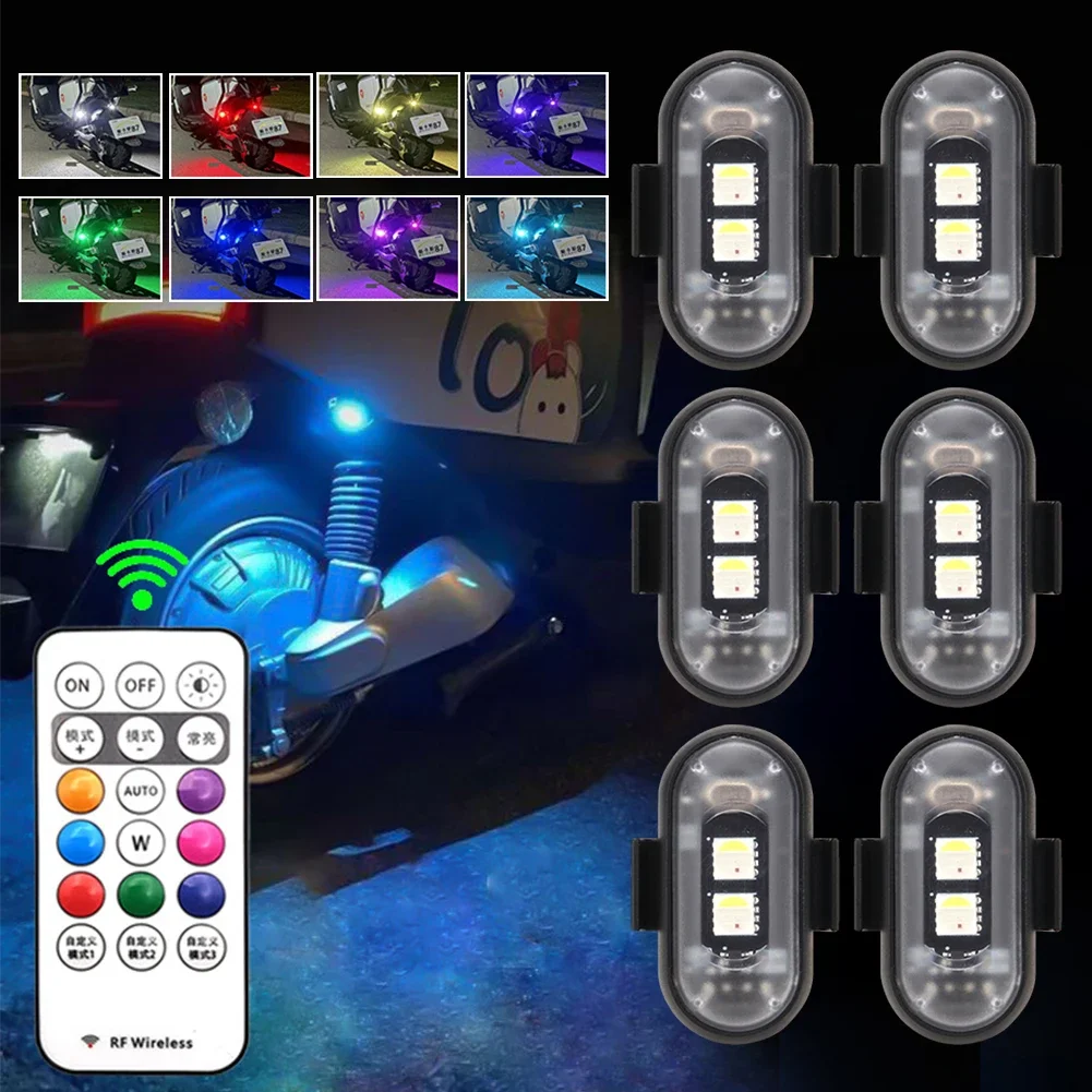 Luces LED RGB para patinete y bici: flash inalámbrico
