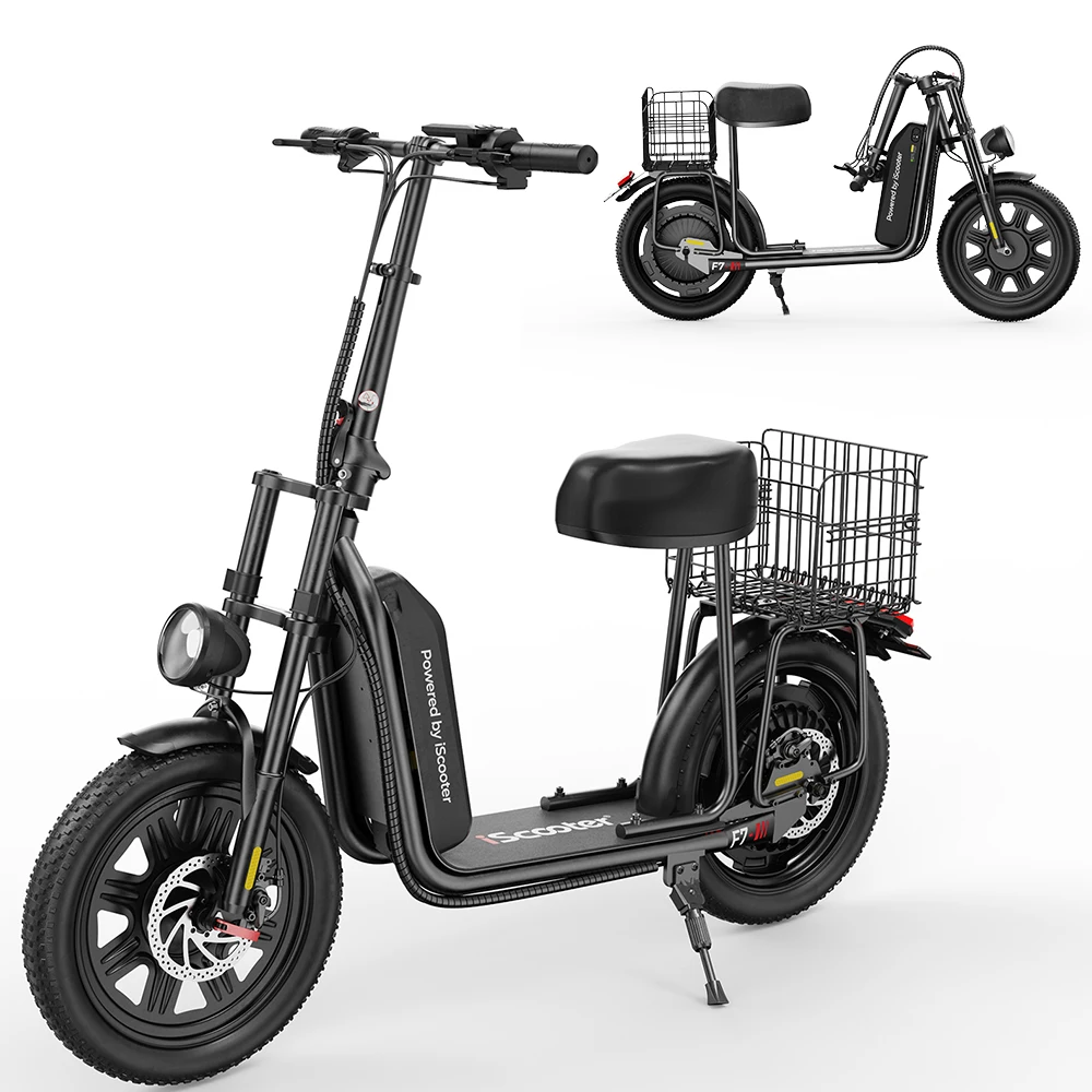 Patinete eléctrico IScooter F7 1000W, 64 km y 45 km/h