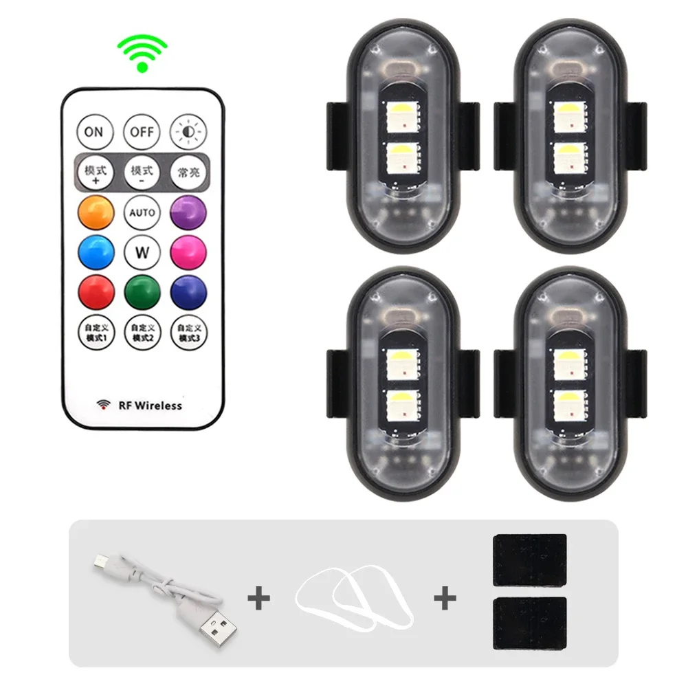 Luces LED RGB para patinete y bici: flash inalámbrico