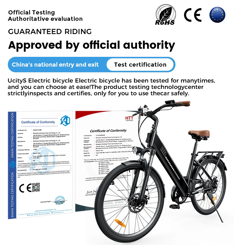 Bicicleta eléctrica IScooter Ucitys 250W | 36V 13Ah y 35 km/h