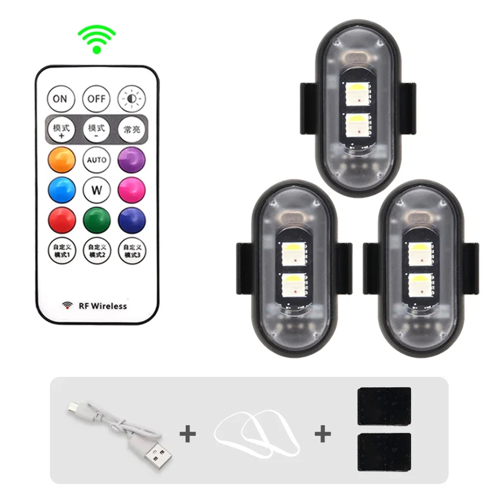 Luces LED RGB para patinete y bici: flash inalámbrico