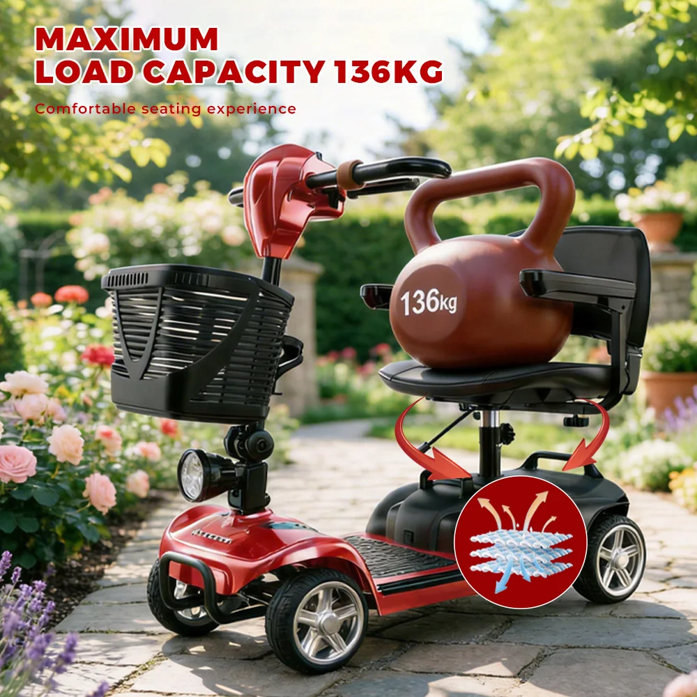 Patinete eléctrico 4 ruedas IScooter X02-1 300W 12Ah