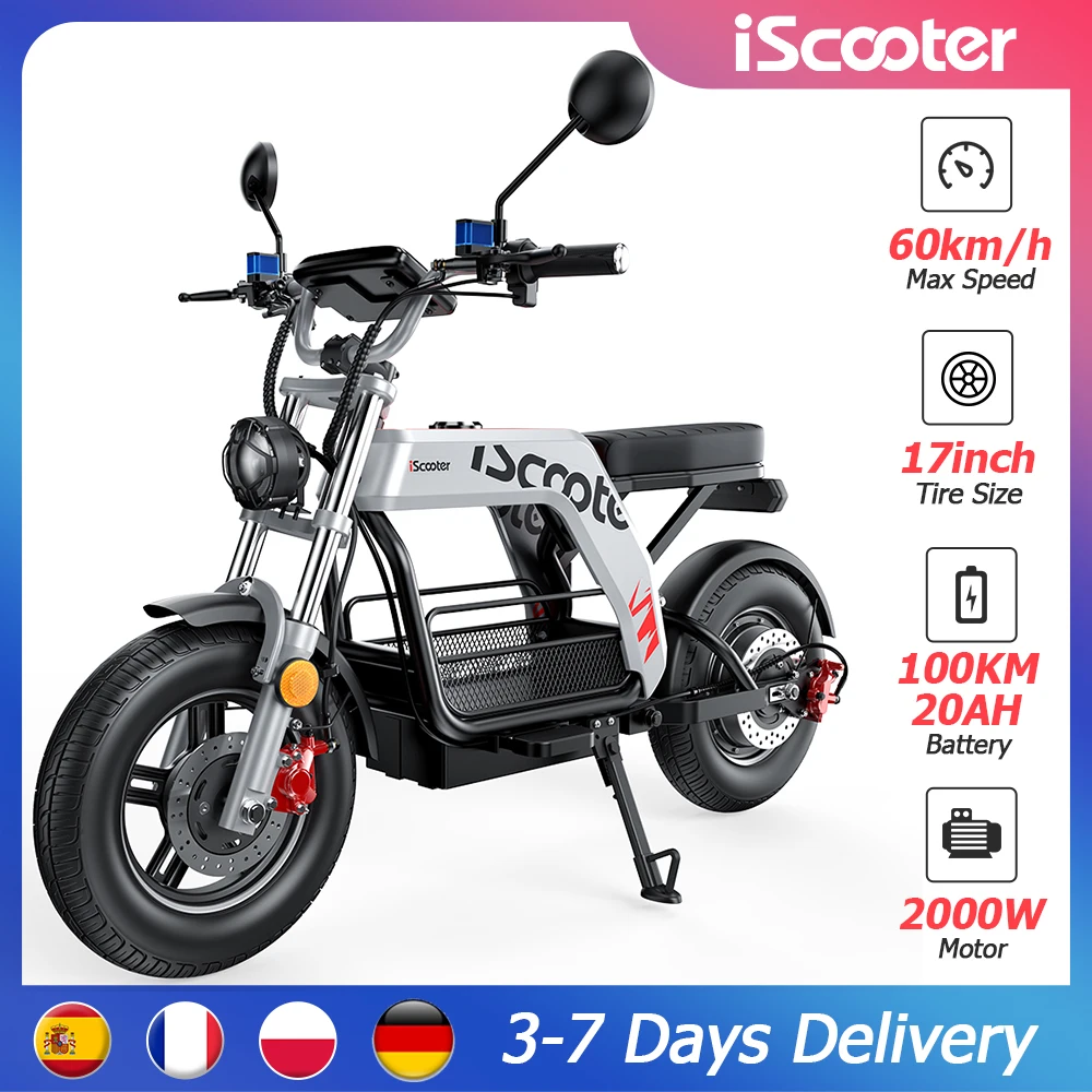 Patinete Eléctrico iScooter 2000W 60 km/h 20Ah