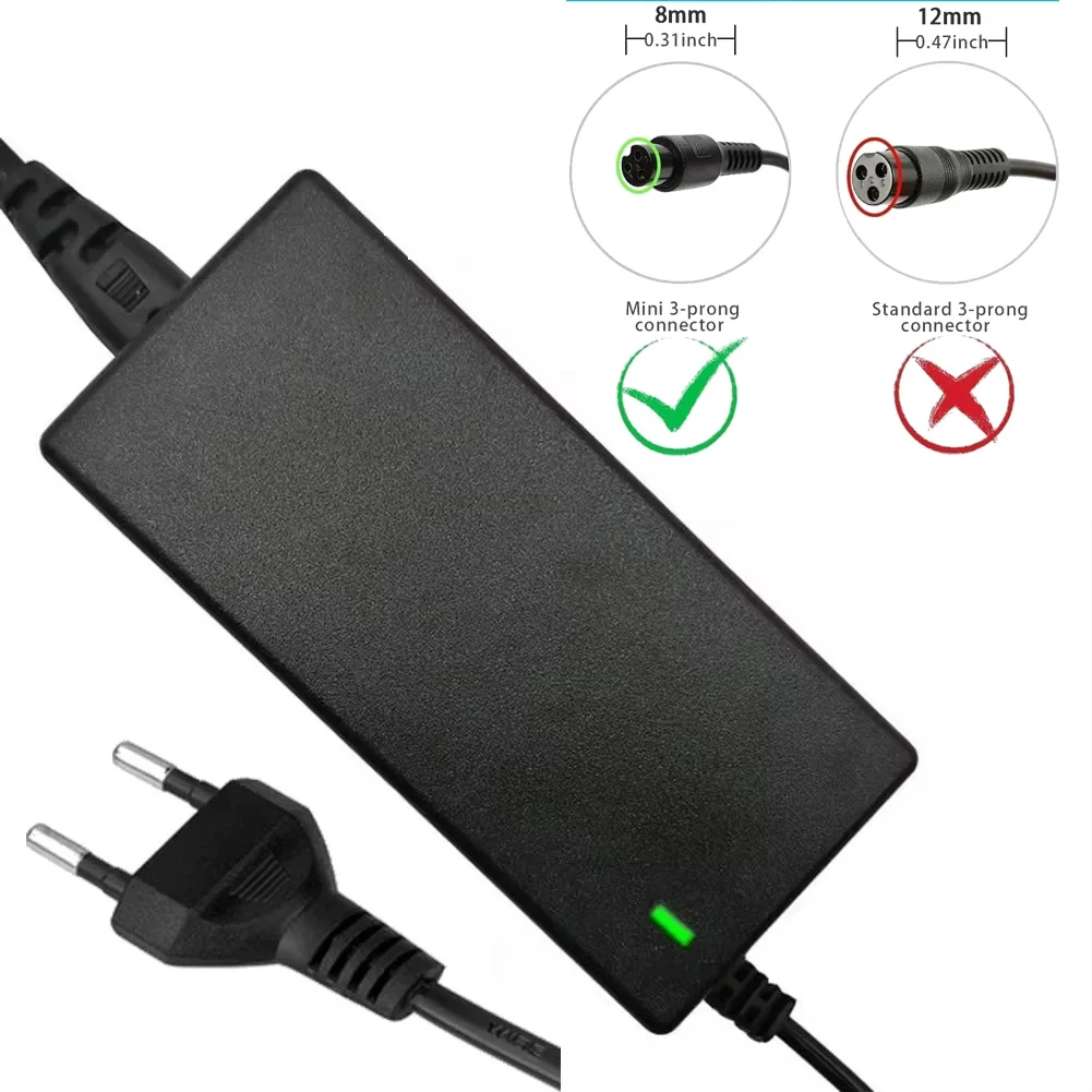 Cargador patinete eléctrico 42V/54,6V 2A universal litio