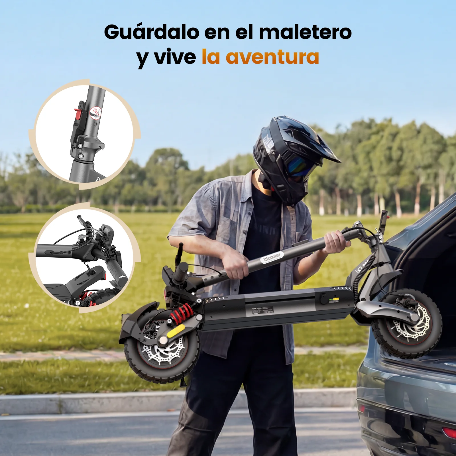 Patinete Eléctrico IScooter IX7Pro: 80 km y App